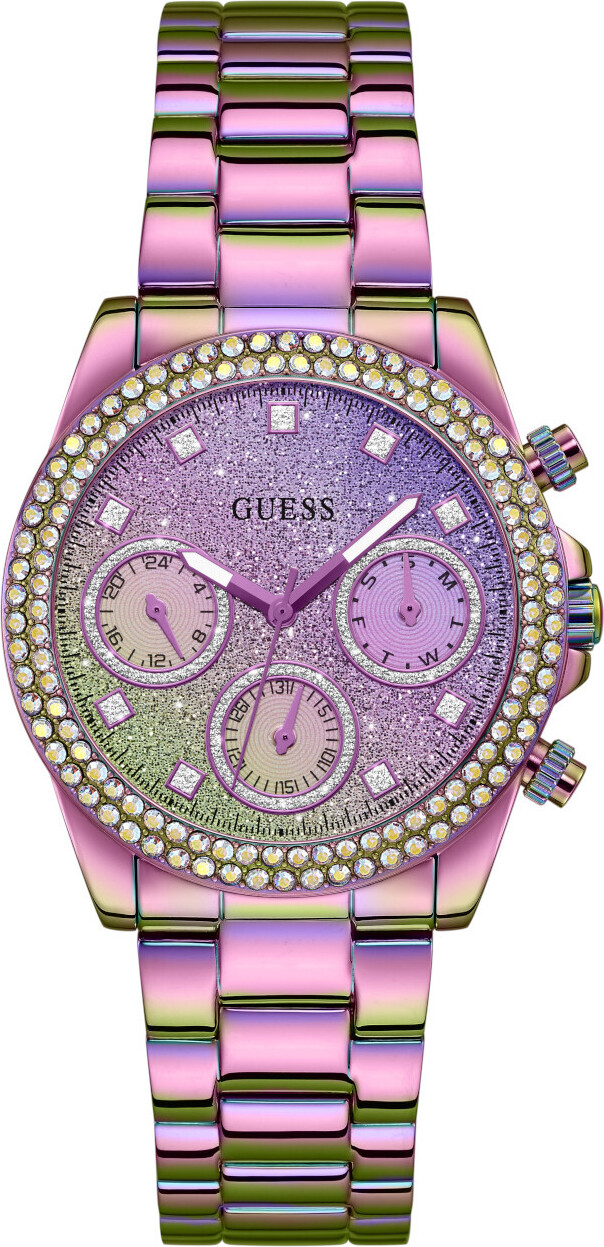 Guess Orologio Da Donna Multifunzione Duotone Crystal – Quadrante 40mm, Cassa In Acciaio, Movimento Al Quarzo