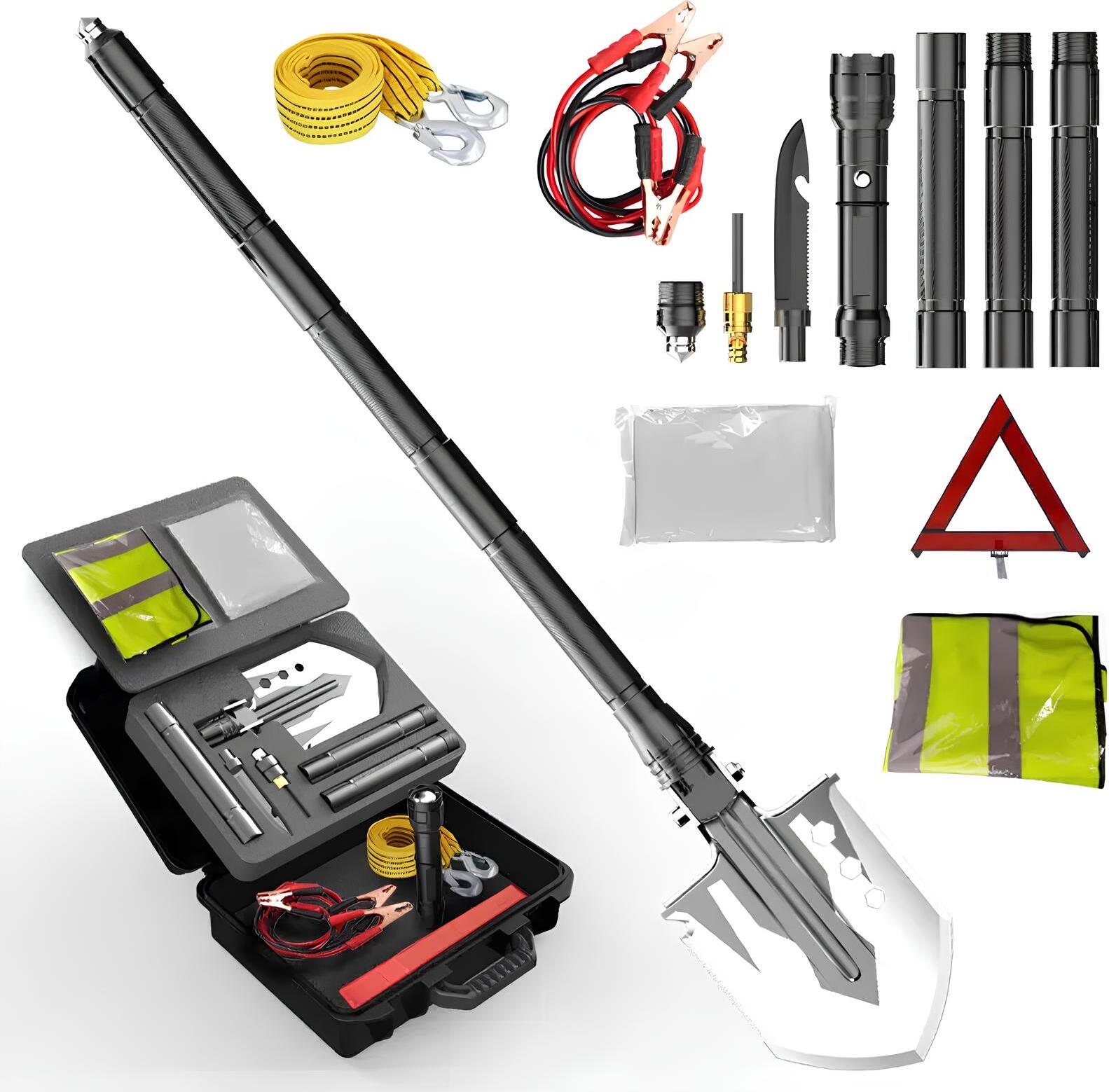 Resteq Überlebensset 10-in-1 praktisches Überlebensset mit Werkzeugen für Notfälle