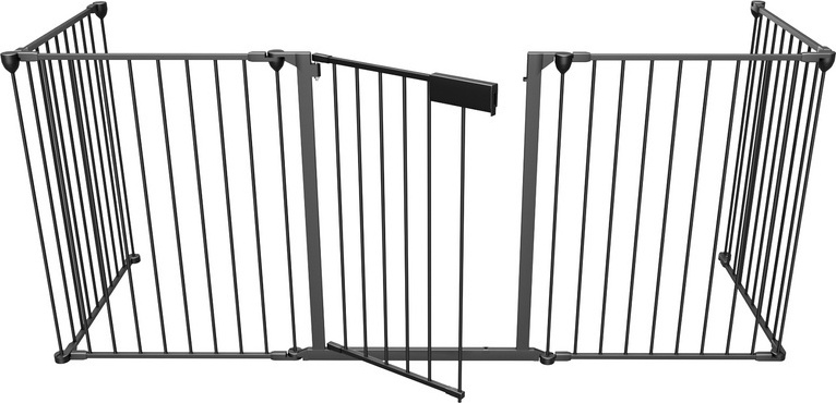 Jopassy Kaminschutzgitter Absperrgitter Türschutzgitter Kinderschutzgitter Schwarz RL-HG9160-1-OTjhe