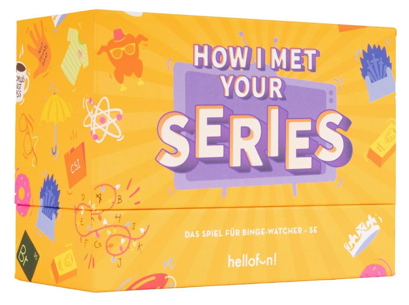 Hellofun! Hellofun | How I Met Your Series | das Spiel für Binge-Watcher | Quizspiel für Serienfans | legendäre TV-Serien | dein Serienmarathon mit Freunden | Lieblingsserie | Für 4-20 Spieler ab 14 Jahren 602801