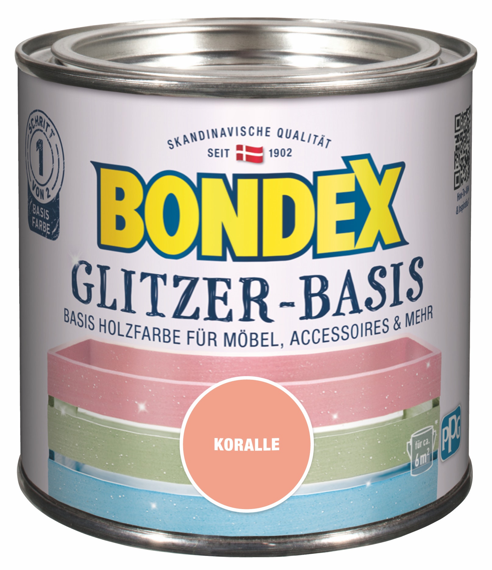 Dyrup Bondex Glitzer-Basis Basis KoraLe 0,5L 424675