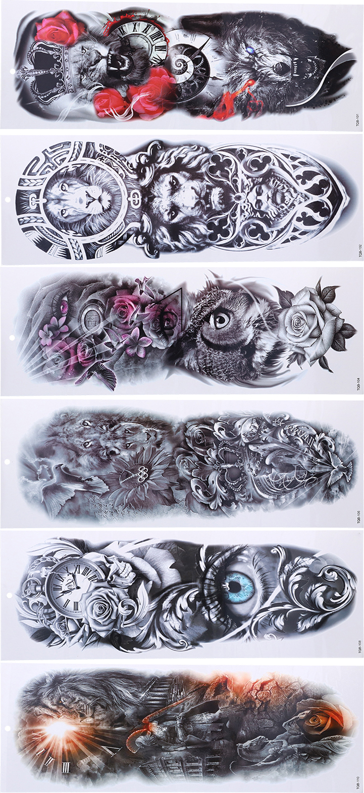 Cocosity Voller Ärmel Temporäre Tattoos,Voller Ärmel Tattoo Aufkleber,Voller Ärmel Tattoo,Voller Arm Tattoo Aufkleber,Temporäre Tattoos Aufkleber,Wasserfeste Fake Tattoos