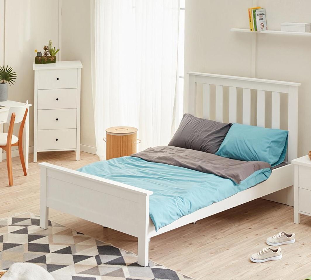AEA Komplette Schlafzimmer Bett Weiß Holzmöbel Schlafzimmermöbel Luxus JVM4069424131017