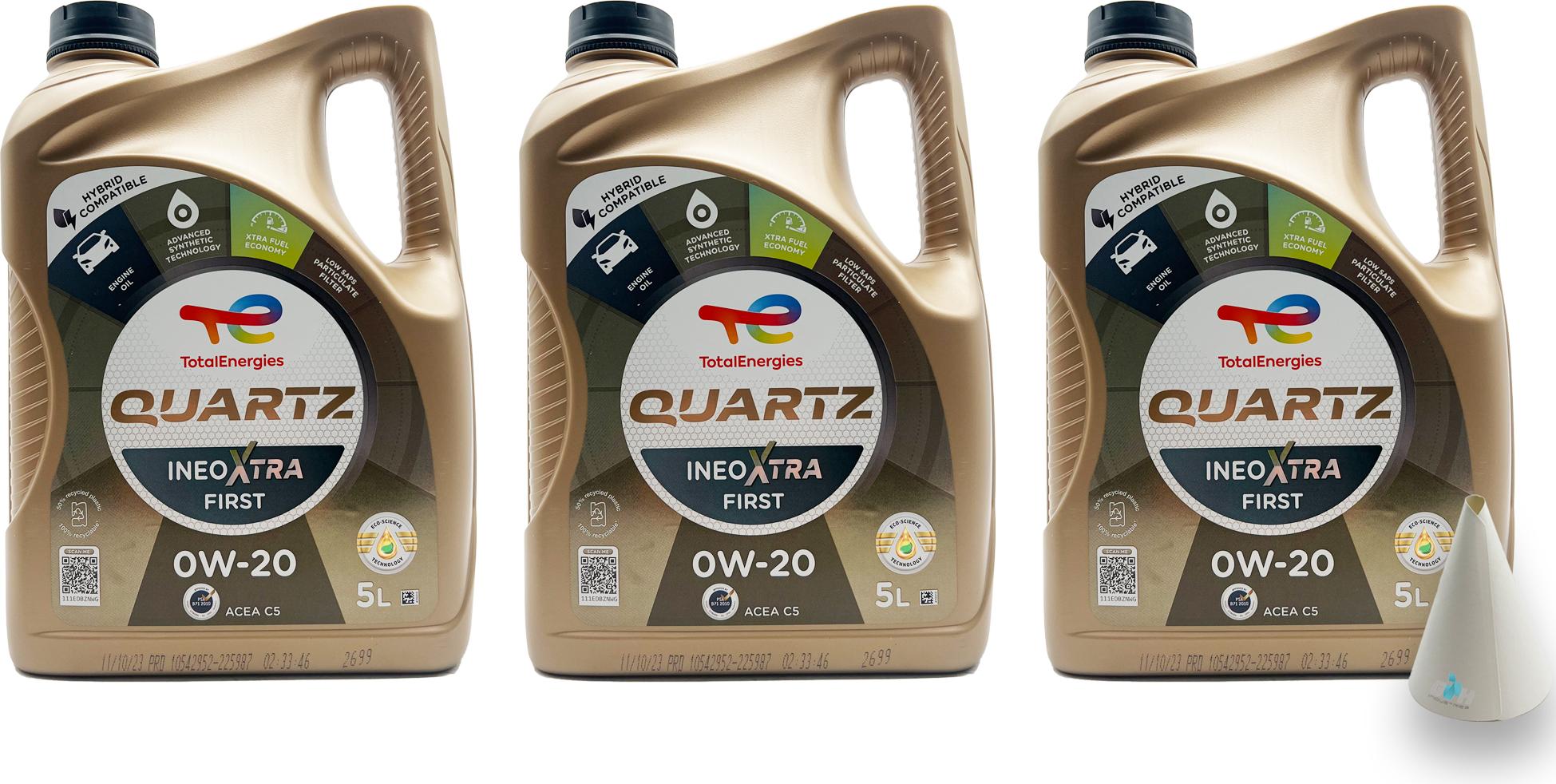 SGplusMH Total Quartz Ineo Xtra First | 0W-20 | 15 L | PSA B71 2010 | Opel/Vauxhall OV 040 1547-A2