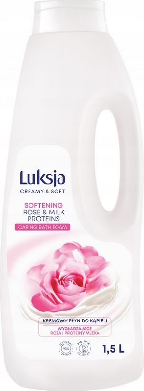 Luksja Cremig & Sanft Badezusatz Rosen & Milchproteine, 1500 ml