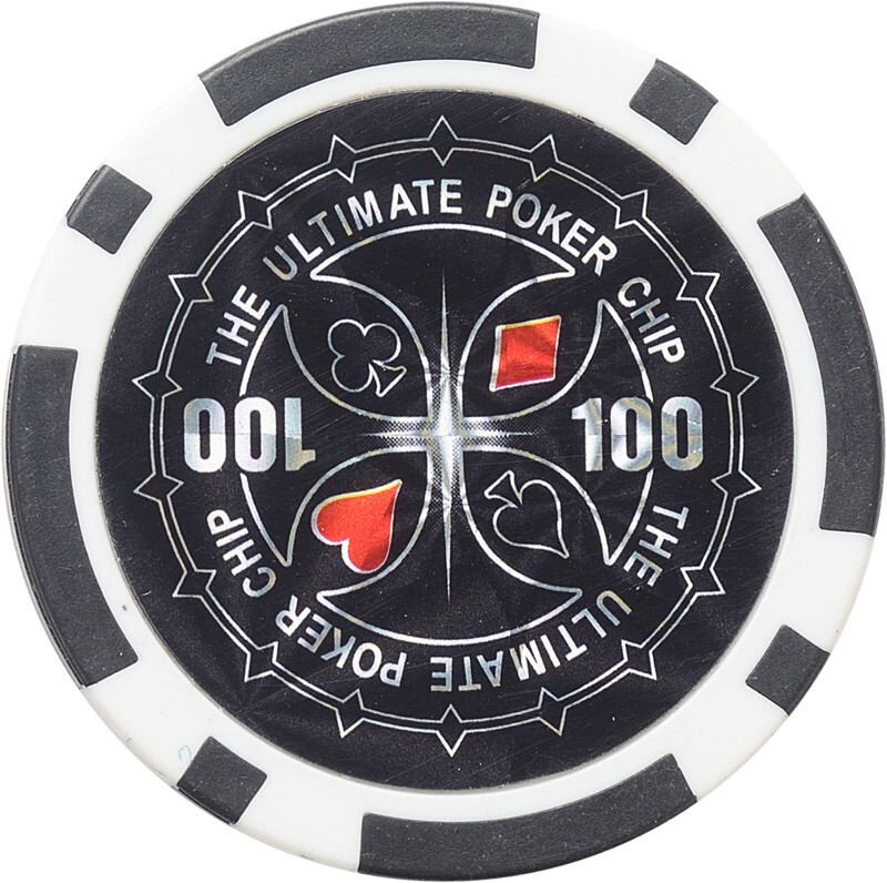 Pegasi Pokerchip 100 - 11.5g - Casino Pokerchips - Spielchips Wertmarken - Poker Chips - Casino Pokerset - Texas Hold'em Poker Chips - Poker-Chips - 25 stücks PEG-PC104-BLACK