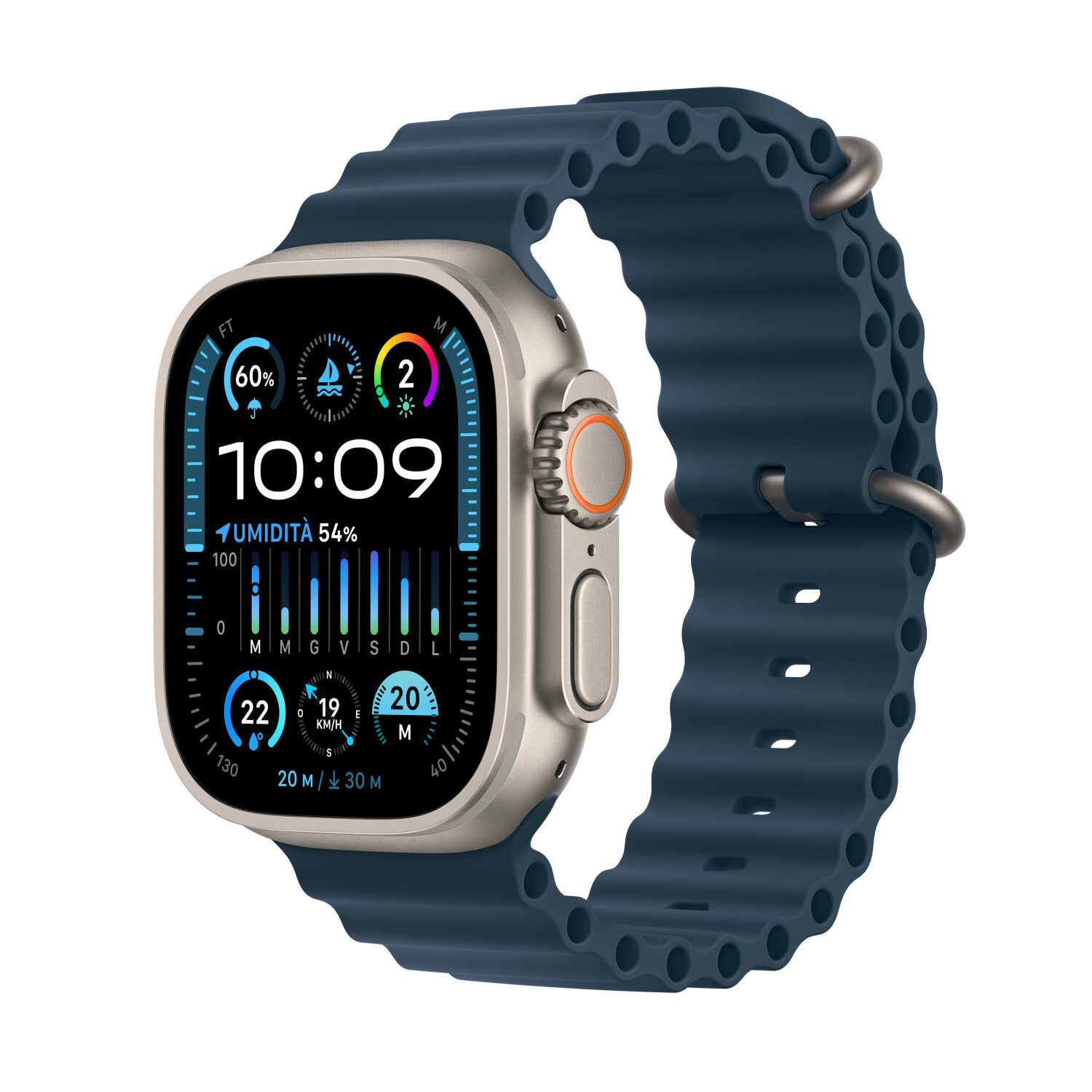 Apple Watch Ultra 2 , OLED, Dotyková obrazovka, 64 GB, GPS, 61,4 g