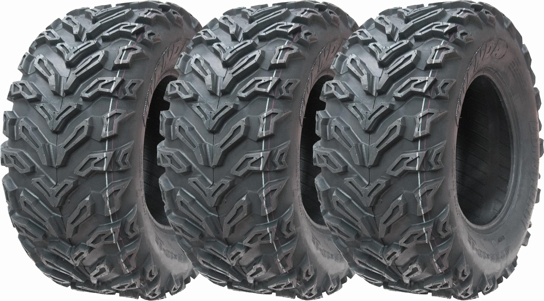 pneumatiky 25x10.00-12 Quad ATV 6ply Wanda P3103 E-Marked Road Legal Tires (sada 3)