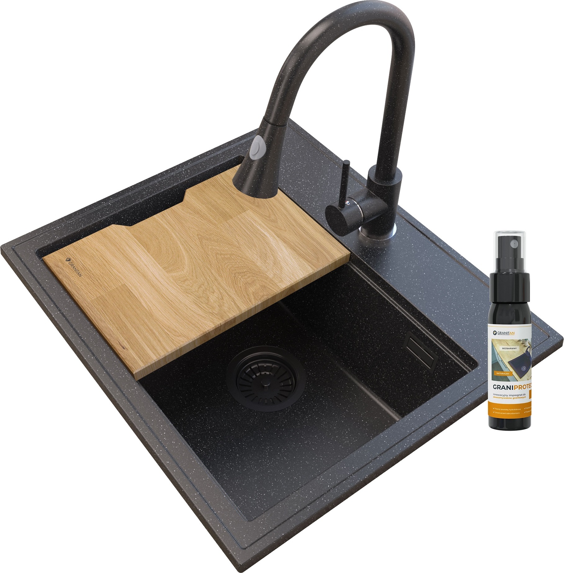 GRANITAN Foxal Spotted Sink Granite + Fledermausschlange Spotted