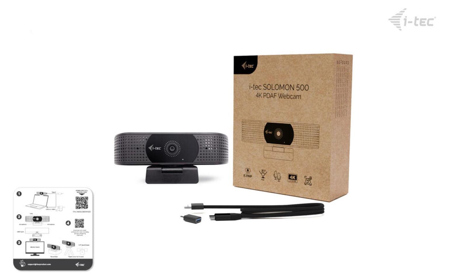 iTEC i-tec SOLOMON 500 4K PDAF Webcam CAMSOLOMON4K500