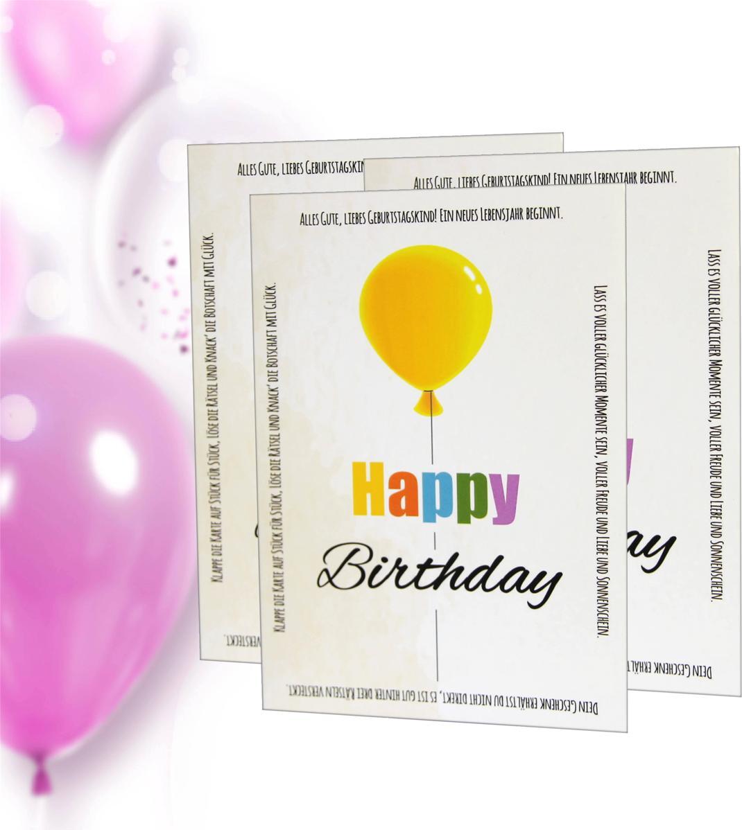 Parameter B PARPB007 - Geburtstags-Rätselkarten (3er-Set) (DE)