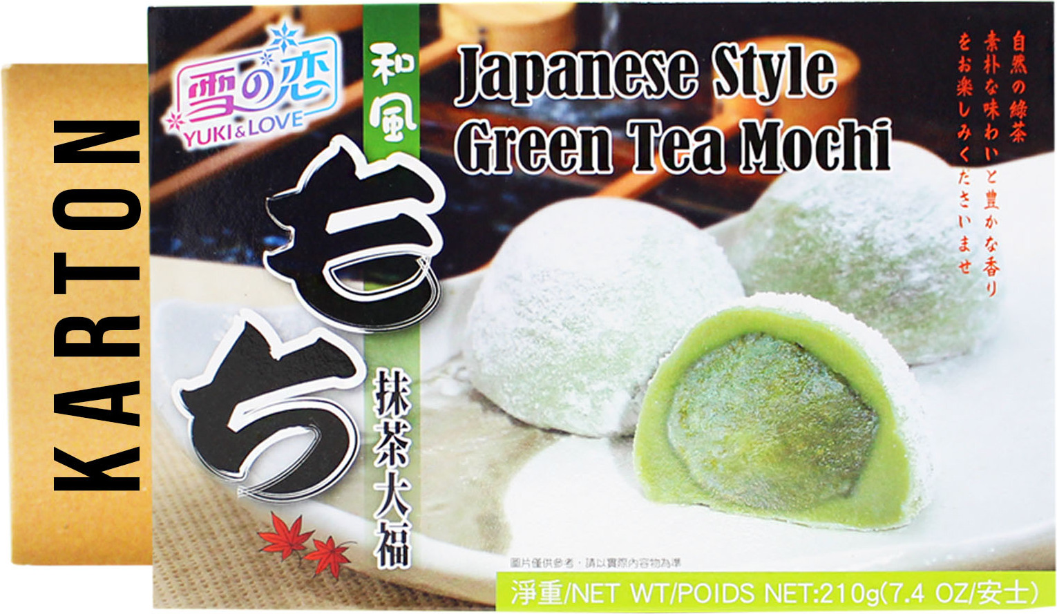 Yuki and Love Yuki & Love Mochi Grüntee 12x210g