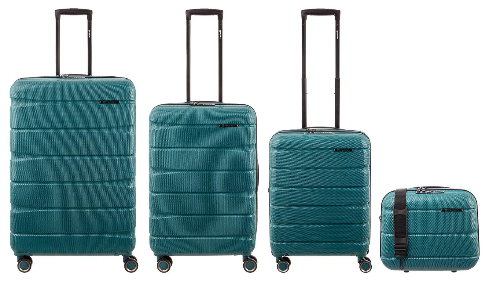 Franky ABS13 76/66/55er + BC Trolley 4er SET Dehnfalte Hartschale transformative teal A-B-S13-4er SET-transformative teal
