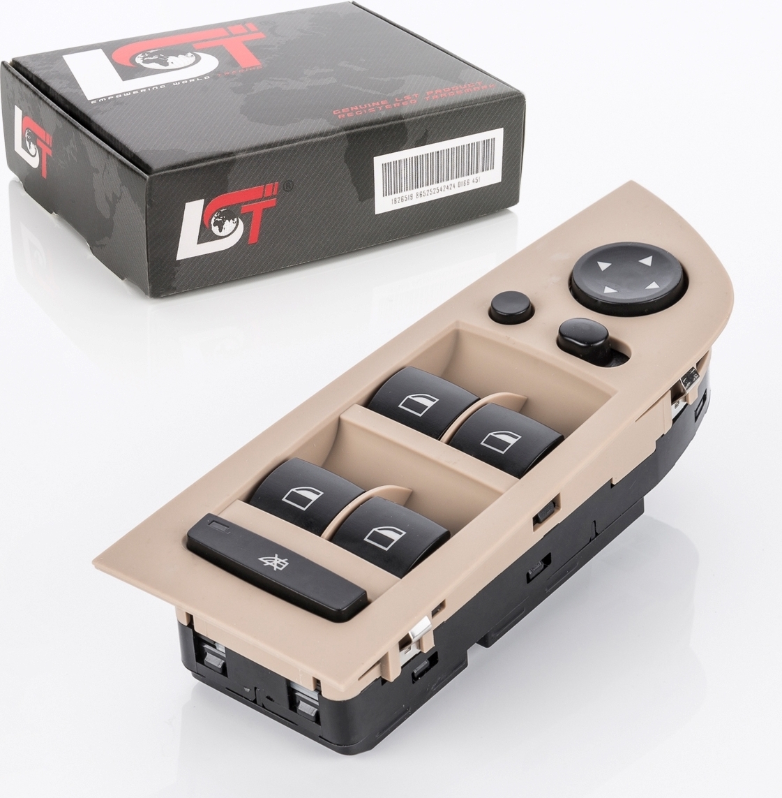 LST Fensterheber Schalter Schalteinheit mit Rahmen VL beige für BMW 3er E90 E91 SW-0063-3514B