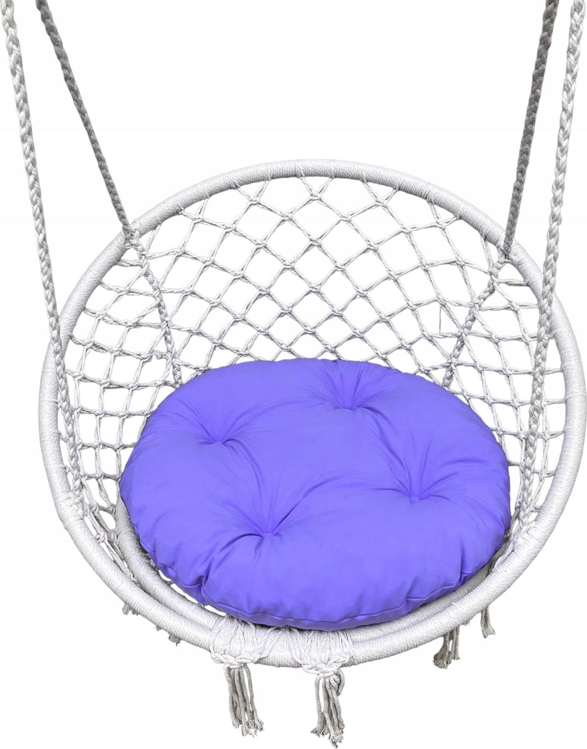 Inna KISSEN FÜR STORCHENNEST, Gartenschaukel, hellviolett, Kissen für den Sitz einer Gartenschaukel, ein bequemes Kissen für eine Gartenschaukel