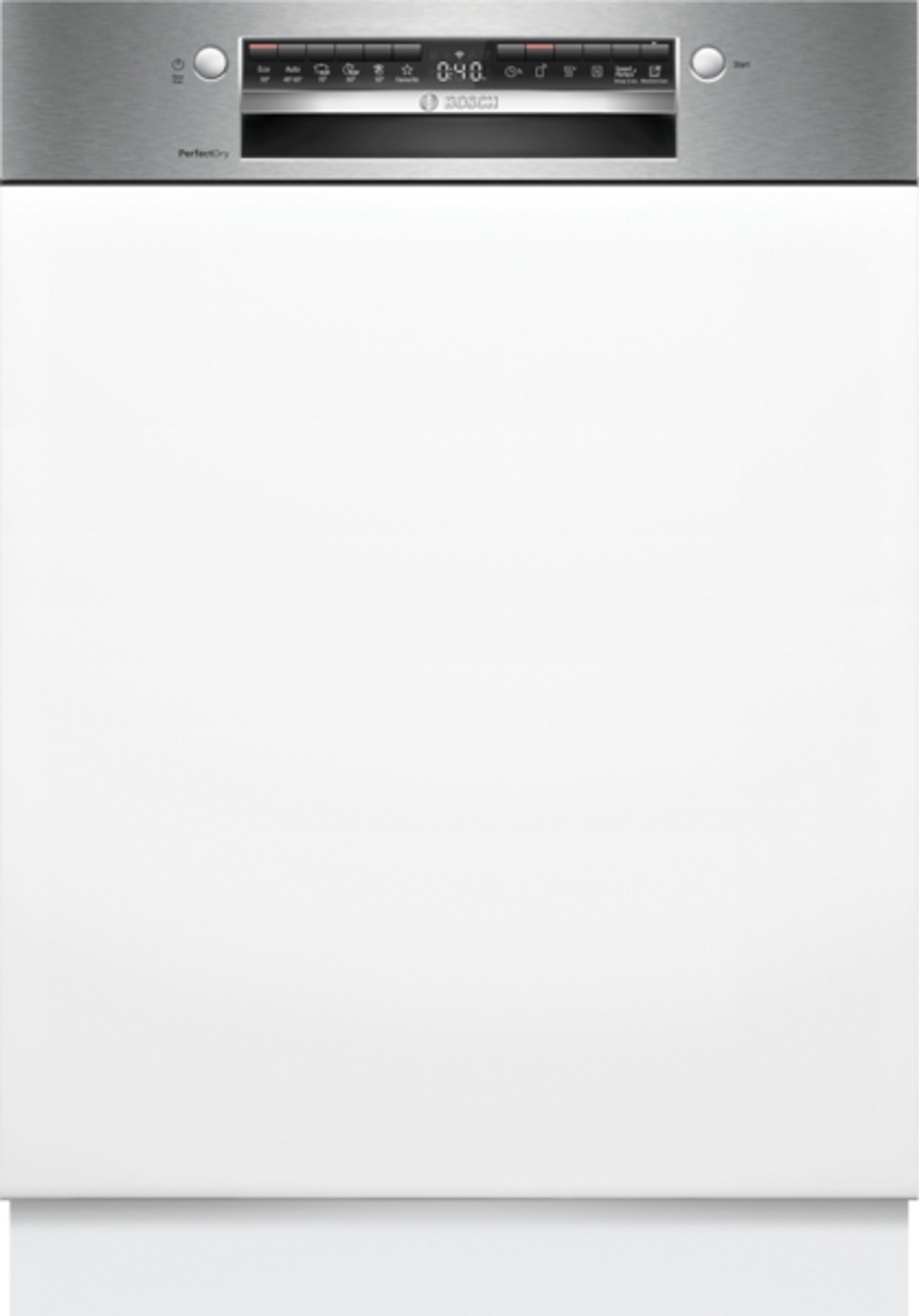 Bosch SMI6YCS02E, séria 6, polointegrovaná umývačka riadu, 60 cm, nehrdzavejúca oceľ