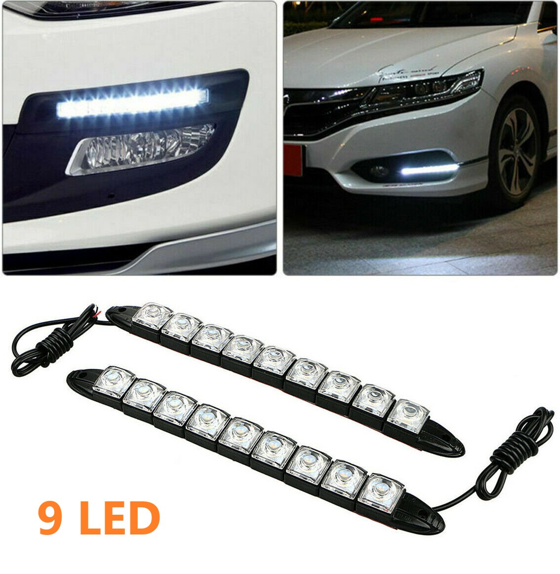 Auto-LED-Warnlicht Sicherheitswarnlicht rotierendes Blinklicht 9 Beleuchtungsmodi für Verkehrswarnung Auto-Notlicht 3 Stück blau Fahrzeugsicherheits-Taschenlampe