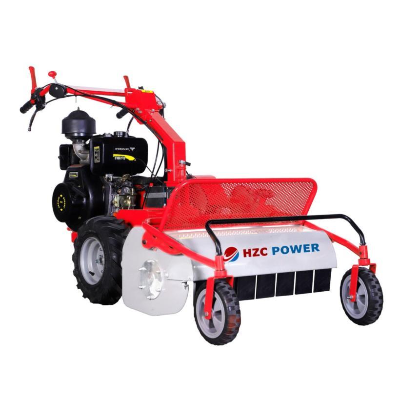 Rasenmäher, Mähbreite 76 cm, 15 PS, Hochgrasmäher, Schlegelmulcher, Hand-Mähwerk, Wiesenmulcher (RSM76)