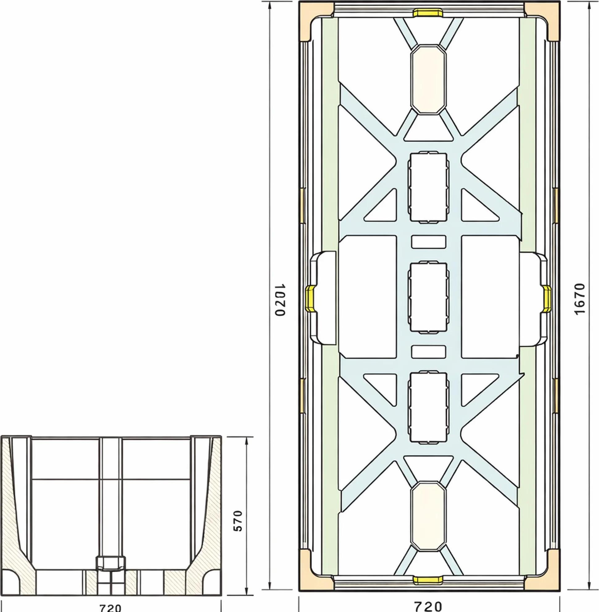 Poresta Systems Poresta Wannenträger 2.0 170x75cm 57cm hoch 17155925