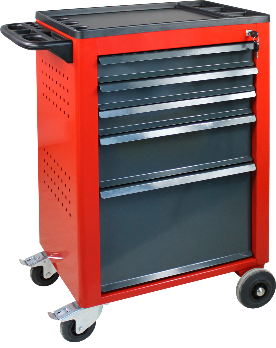 Werkstattwagen Cheetah | 5 Schubladen | HxBxT 96x61x45cm | Verkehrsrot