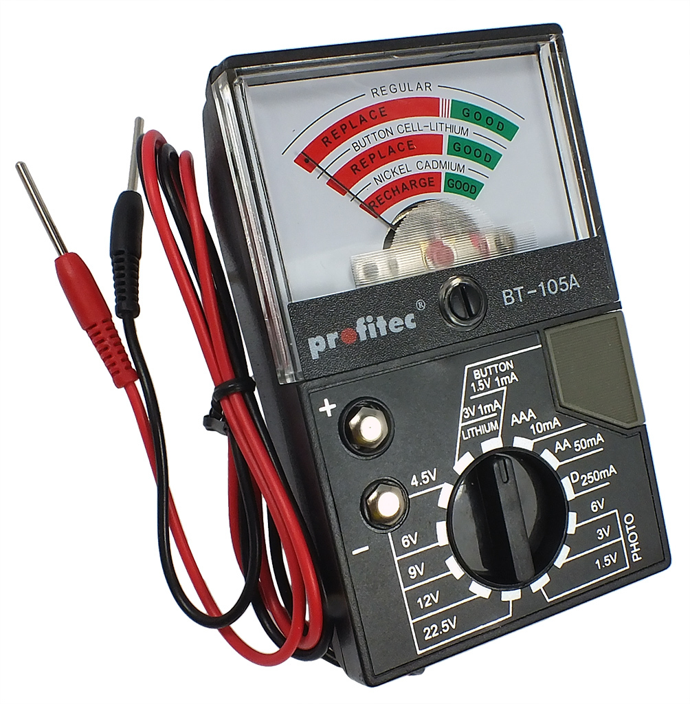 profitec Batterie-Testgerät > bis 22,5V > analoge Anzeige | 39403 Bo-42737-Testgerät