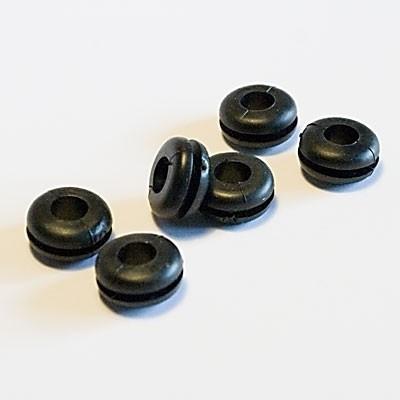Unbekannt Runde Gummitülle 10 mm/10 Stück