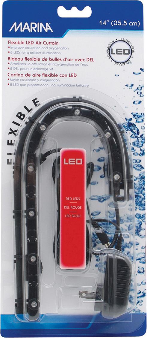 Marina Flexibler LED-Luftvorhang rot, Länge: 53,5 cm A952