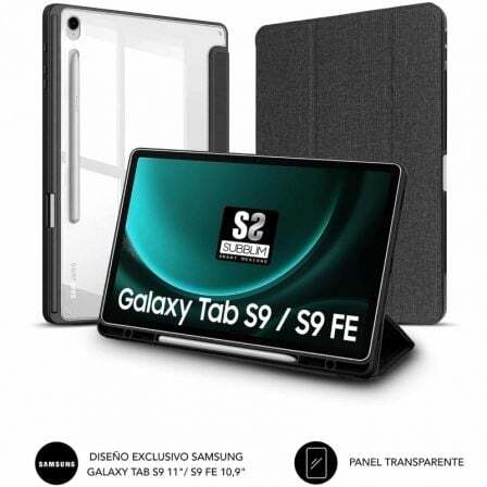 Podložka Clear Shock pre tablet Samsung S9 11"/ S9 FE 10.9"/ Negra
