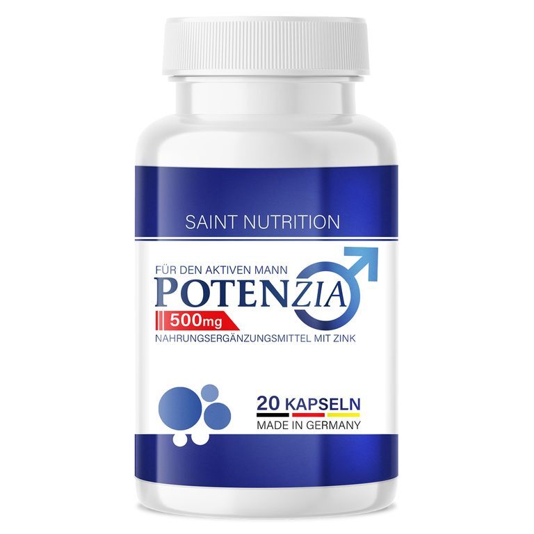 Smart7 Saint Nutrition® Potenzia - für Männer – Verzögerung der Ejakulation – mehr Spaß zu zweit – Potenz steigernd – mehr Potenz – 500mg