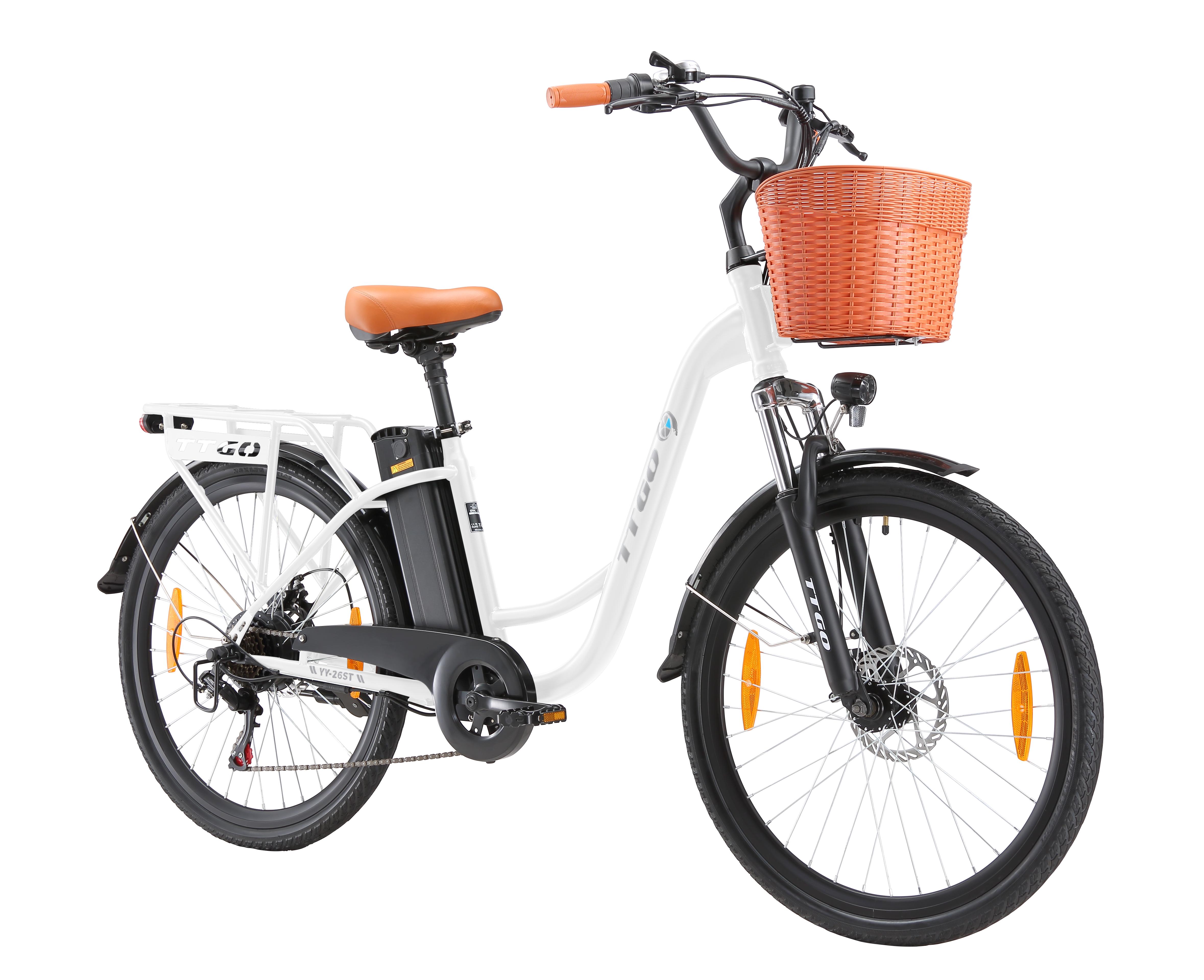 26 palcový E Bike E-bike dámsky bicykel od 155cm mestský elektrický bicykel 36V 14,5Ah mestské e-biky a e-country bicykle