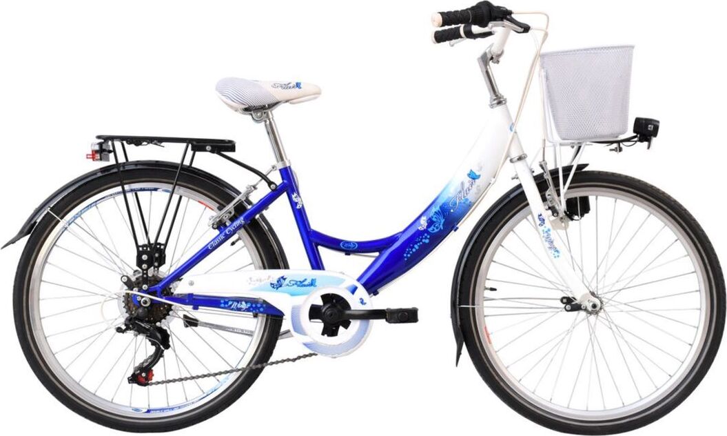 Ty-Trade 24 ZOLL Kinder City Mädchen Fahrrad Mädchenfahrrad Bike FLAIR Blau