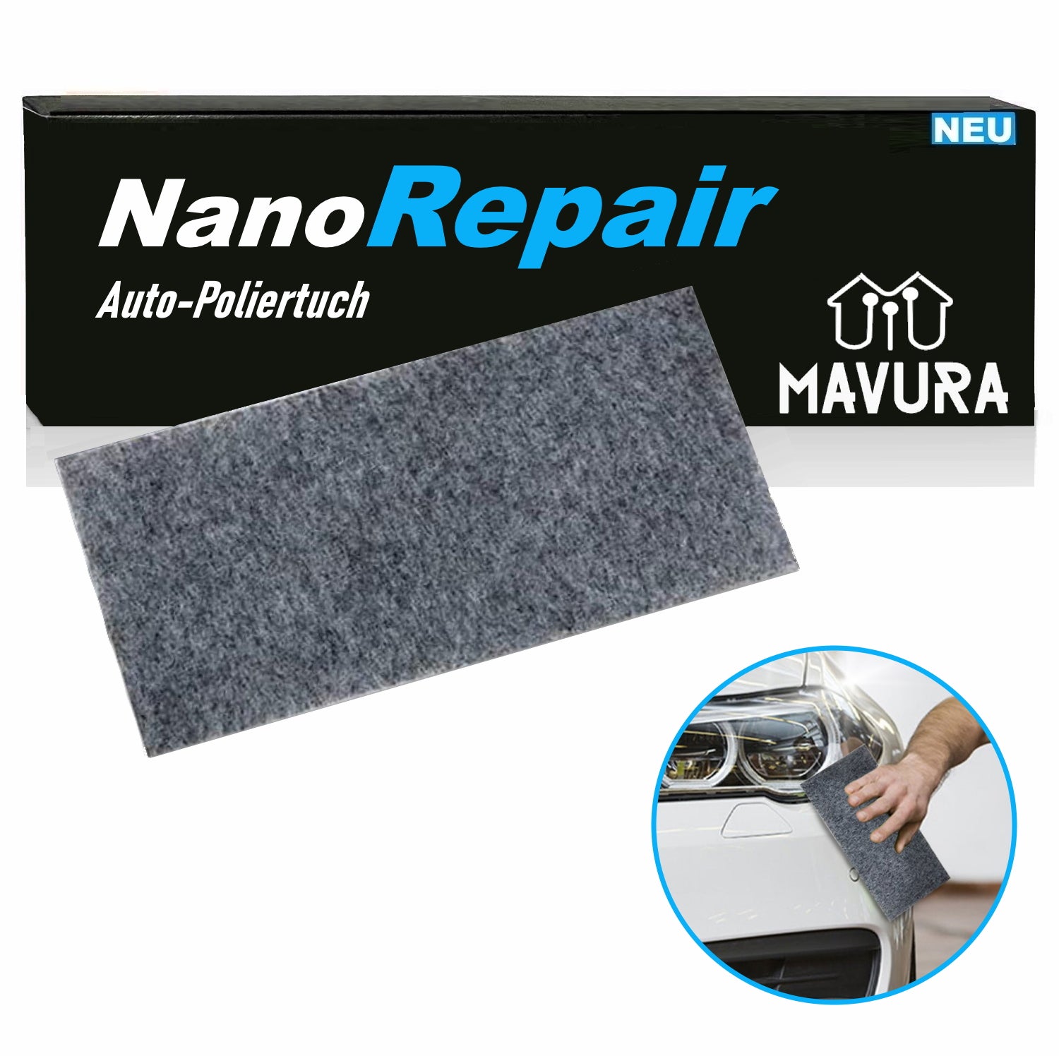 NanoRepair Magisches Polier Tuch Auto Kratzer