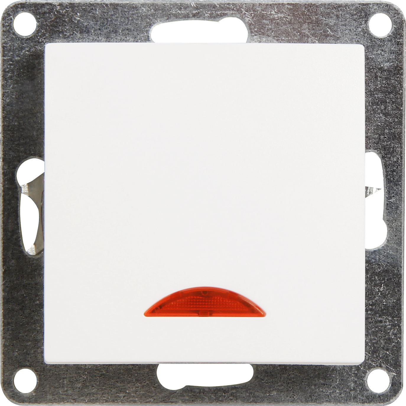 Schalter McPower Flair 250V/10A UP weiß mit Orientierungsleuchte