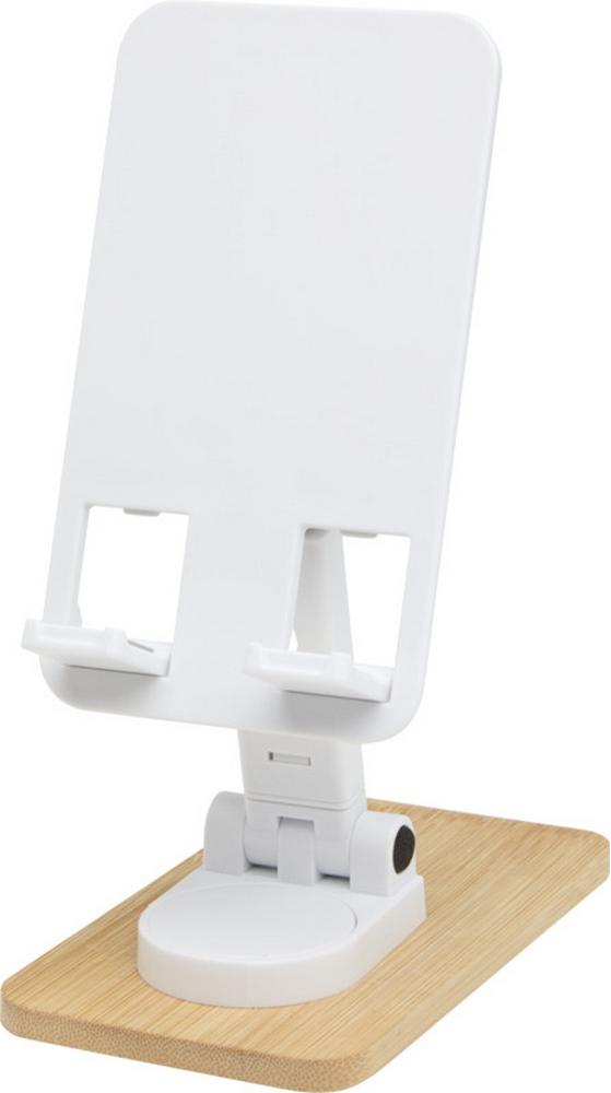Floso - Stojan na mobilný telefón "Alfirk", bambus, skladací PF4877 (jedna veľkosť) (biely)