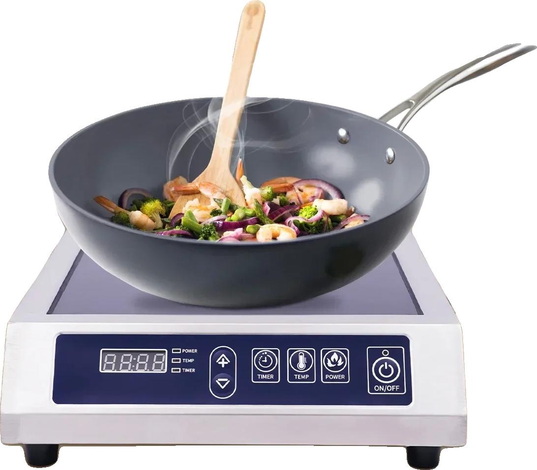 Indukčná varná doska, priemer 35 cm, výkon 3500 W, napätie 220 V, digitálne dotykové ovládanie, ochrana proti prehriatiu