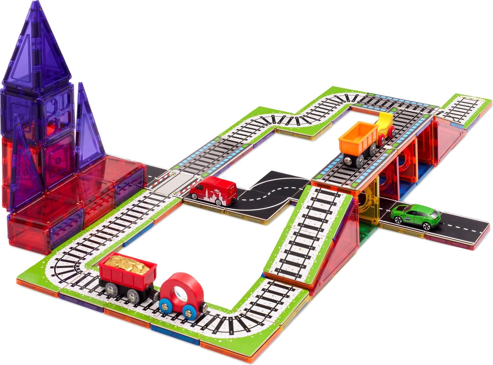 Learn & Grow Toys Learn & Grow Magnetic Kit - Bahngleise (36 pcs)