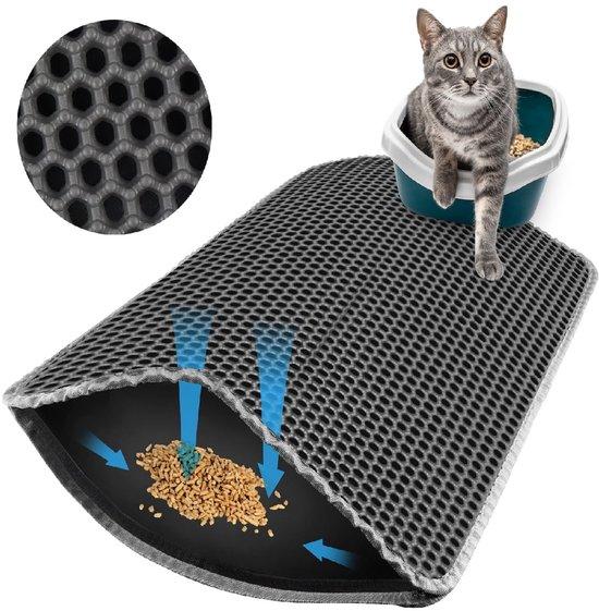 OEM Grau kattenaufsteller 60x40CM, wasserdichter doppelreihiger kattenaufsteller, grauer kattenaufsteller, kattenaufsteller für kattenaufstellerverwaltung, kattenaufsteller grau, kattenaufsteller für WC 2026
