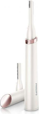 Philips HP6393/00, Brada, Ucho, Obočie, Tvár, Fúzy, Nos, Biela, Čína, Batérie, 1,5 DC, AAA