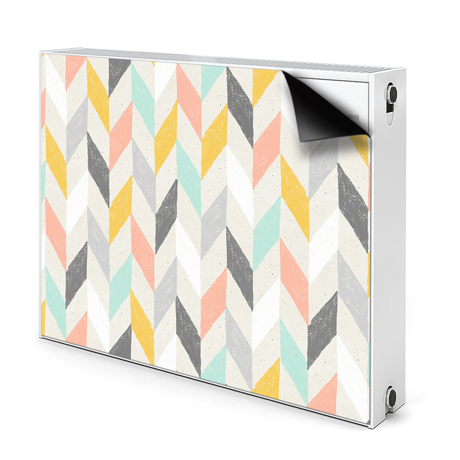 Kryt Radiátora - Magnetická fólia - Magnetická podložka - 80x60 cm - Tapeta vo forme rybej kosti