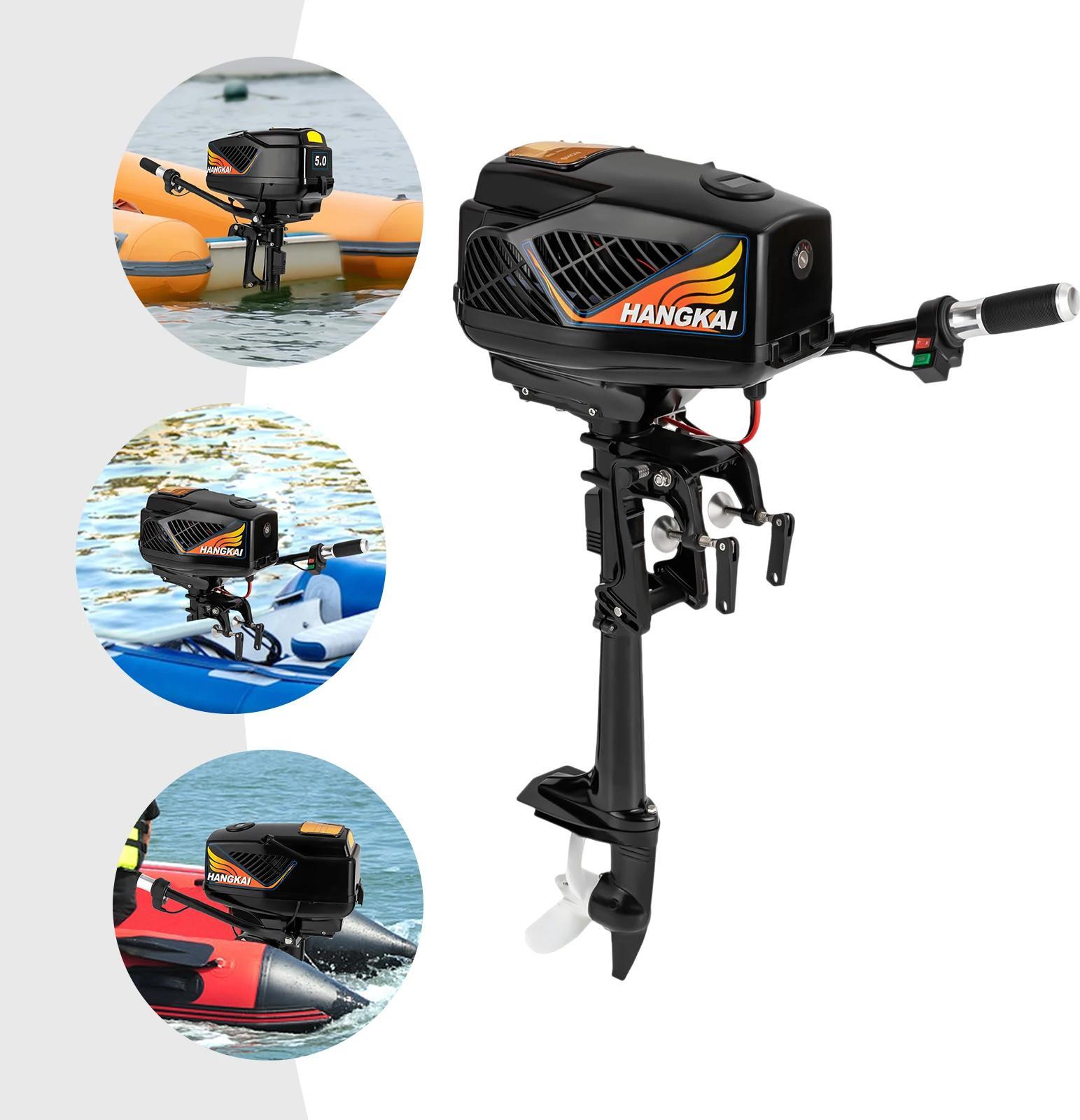 Elektro-Außenborder, 48V 1200W, schwarz für Boote