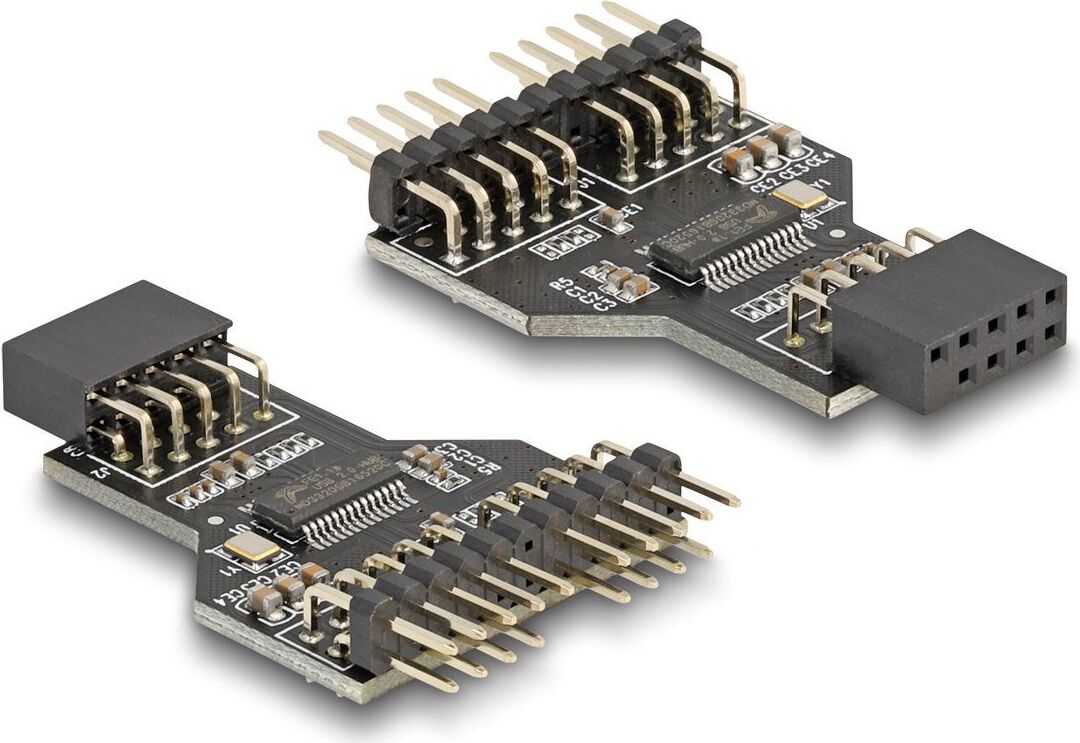Delock 60045 DELOCK USB2.0 Hub 9 Pin Pfostenbuchse 2x9 Pin Pfostenstecker