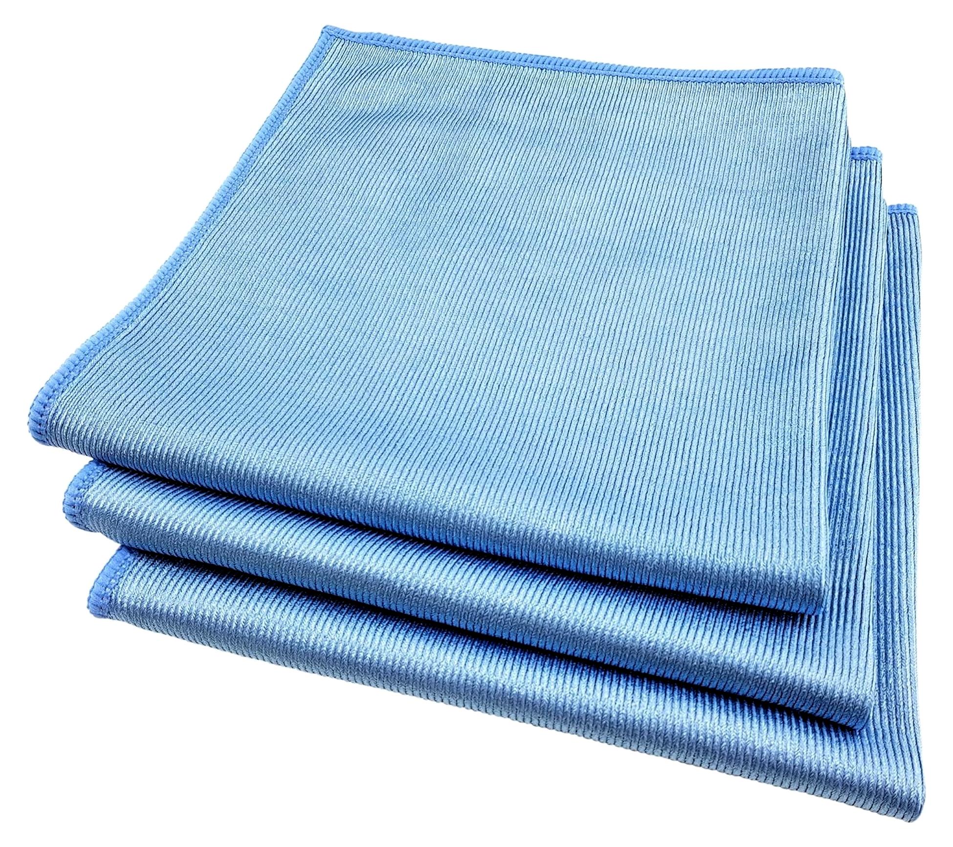 Markenlos Fensterrahmen Putztuch 4018 - Kunststofffenster reinigen - Fenster Rahmen putzen - 3er Set - 34 x 34 cm