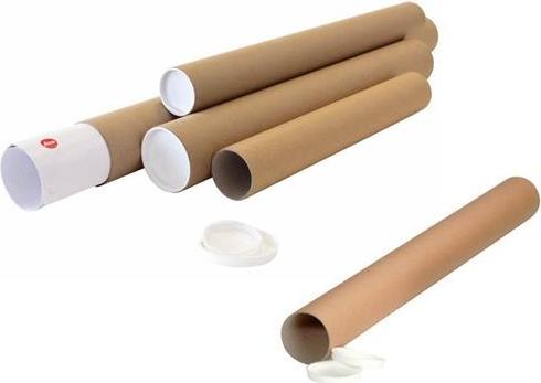 Versandrohr Durchmesser 60mm Länge 610mm A1 braun Wandstärke 2mm TRANSPAK 5730043