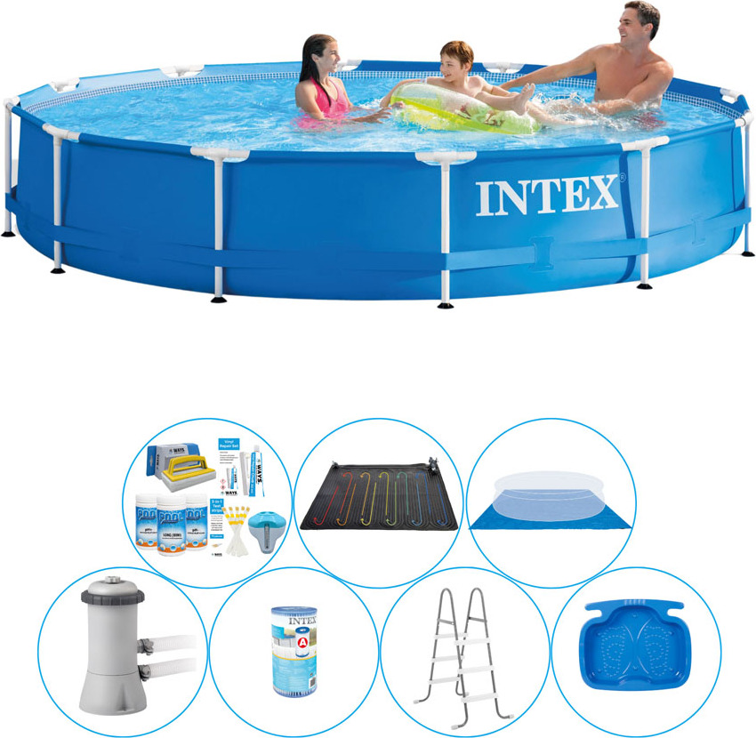 Intex Kovový rám Round 366x76 cm - 8 kusov - Bazén Super Deal