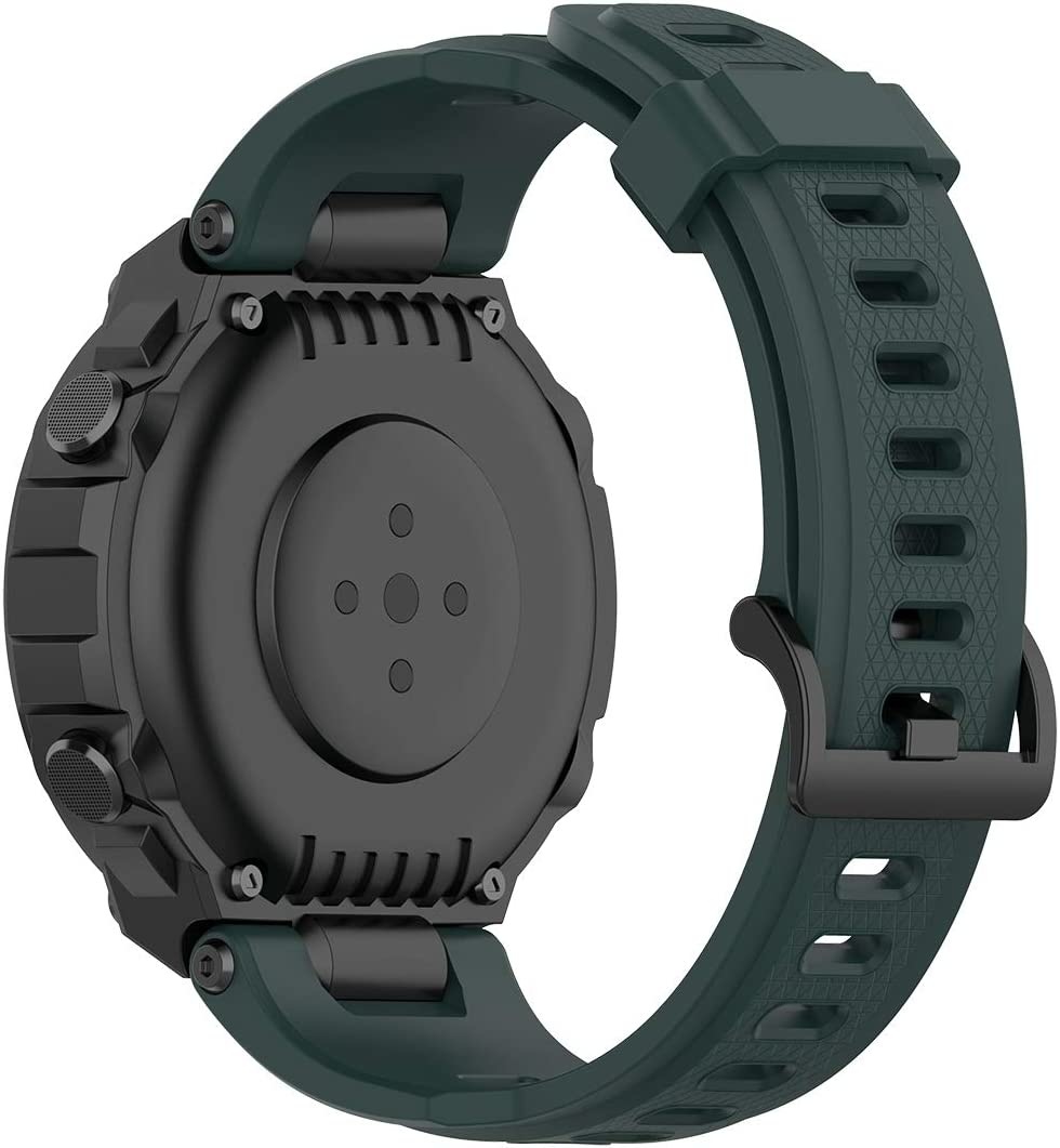 Silikon-Armband Für Amazfit T-Rex Pro & T-Rex – Ersatzband Verstellbar, Mehrfarbig, Mit Edelstahl-Schnalle
