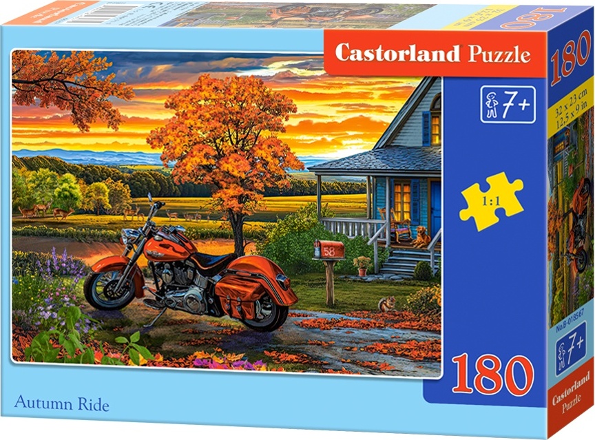 Castor Puzzle 180 Teile "Herbstfahrt" für die Familie