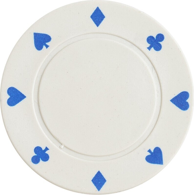 Pegasi Pokerchip 4g Weiß - 25Stk. - Pokerchips - Pokerchips ohne wert - Kunststoff - Poker PEG-PC127-WHITE