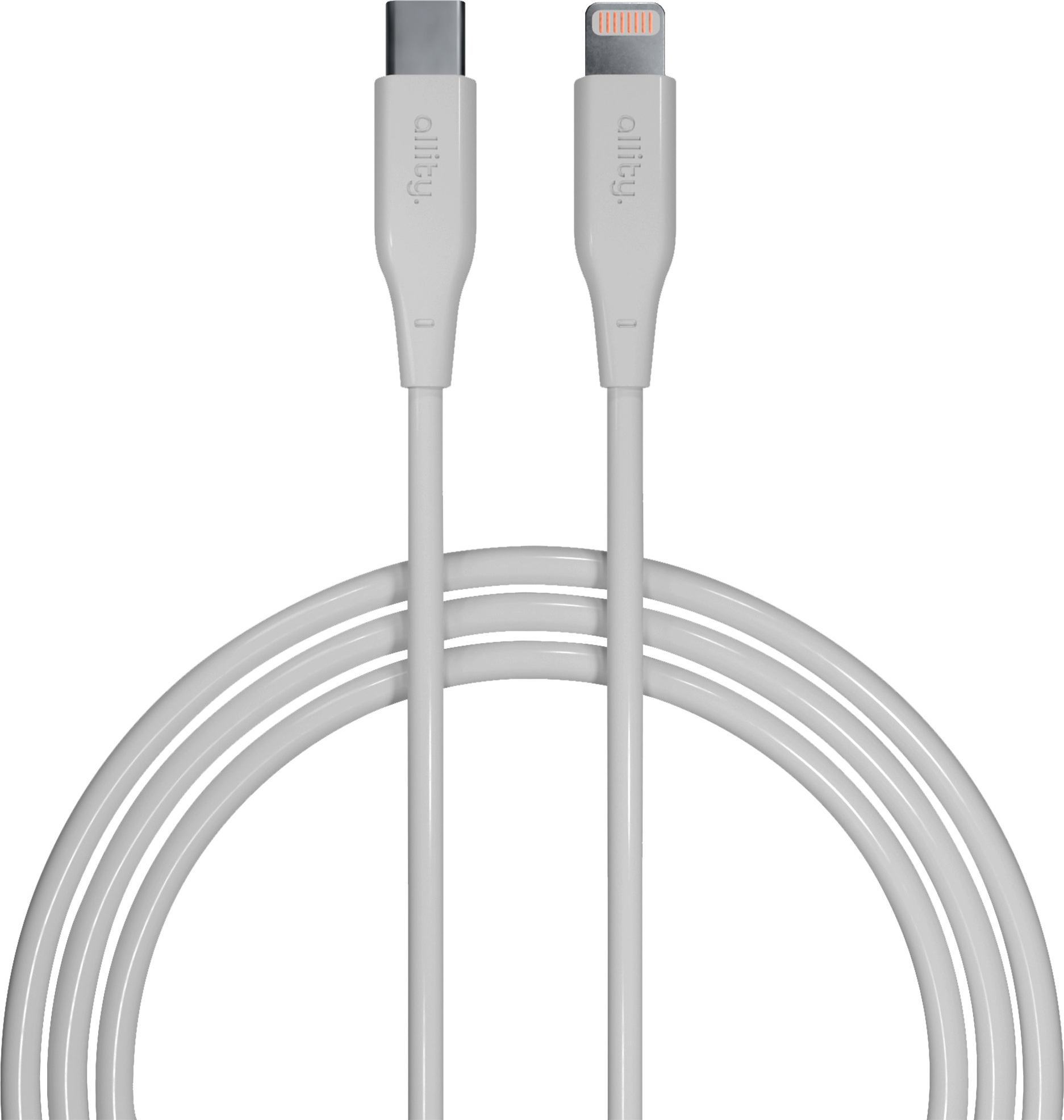 FOREVER Allity USB-C Lightning Kabel 1m 27W leistungsstarke Datenübertragung schnelles Laden weiß
