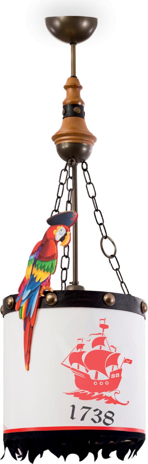 Cilek PIRATE Kinder Deckenlampe im Piraten-Stil mit Papagei 26x83x26 cm 21.10.6312.00