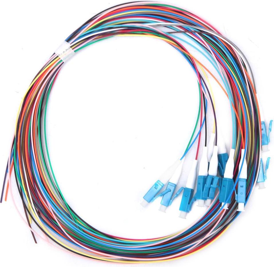 TWO TREES 12-adriges Singlemode LWL Pigtail LC/UPC – Niedriger Dämpfungsverlust, 1,5 m Länge